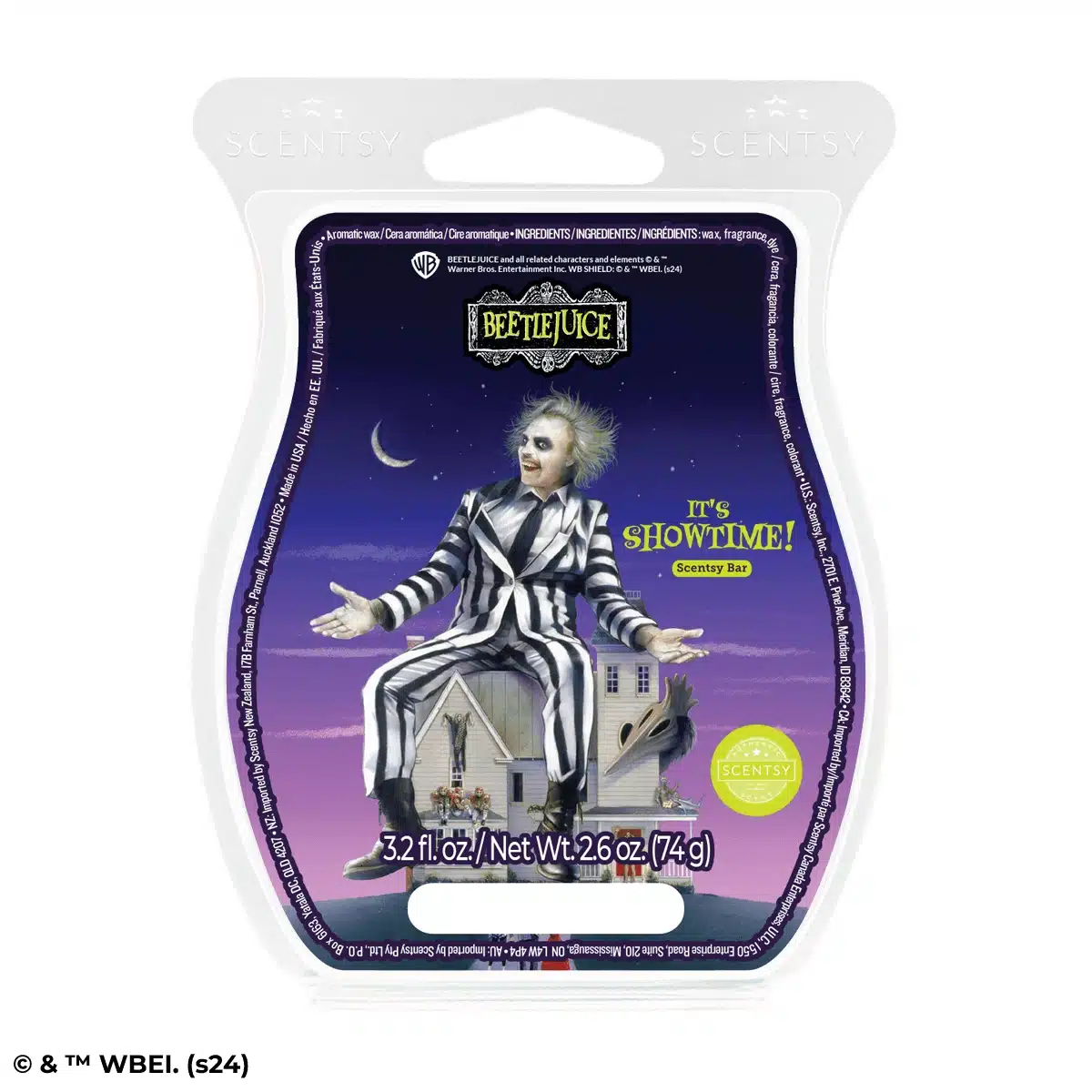 Scentsy Bar WB Beetlejuice It's Showtime