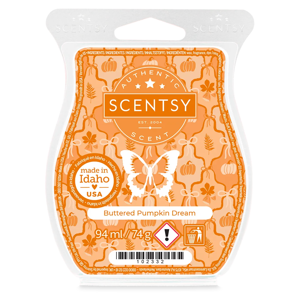 Scentsy Bar Buttered Pumpkin Dream