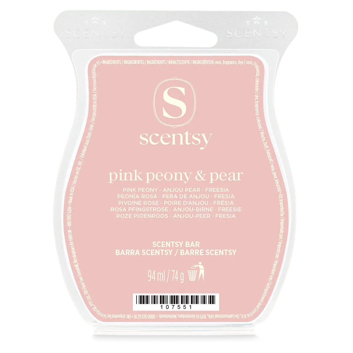 Scentsy Bar Pink Peony & Pear