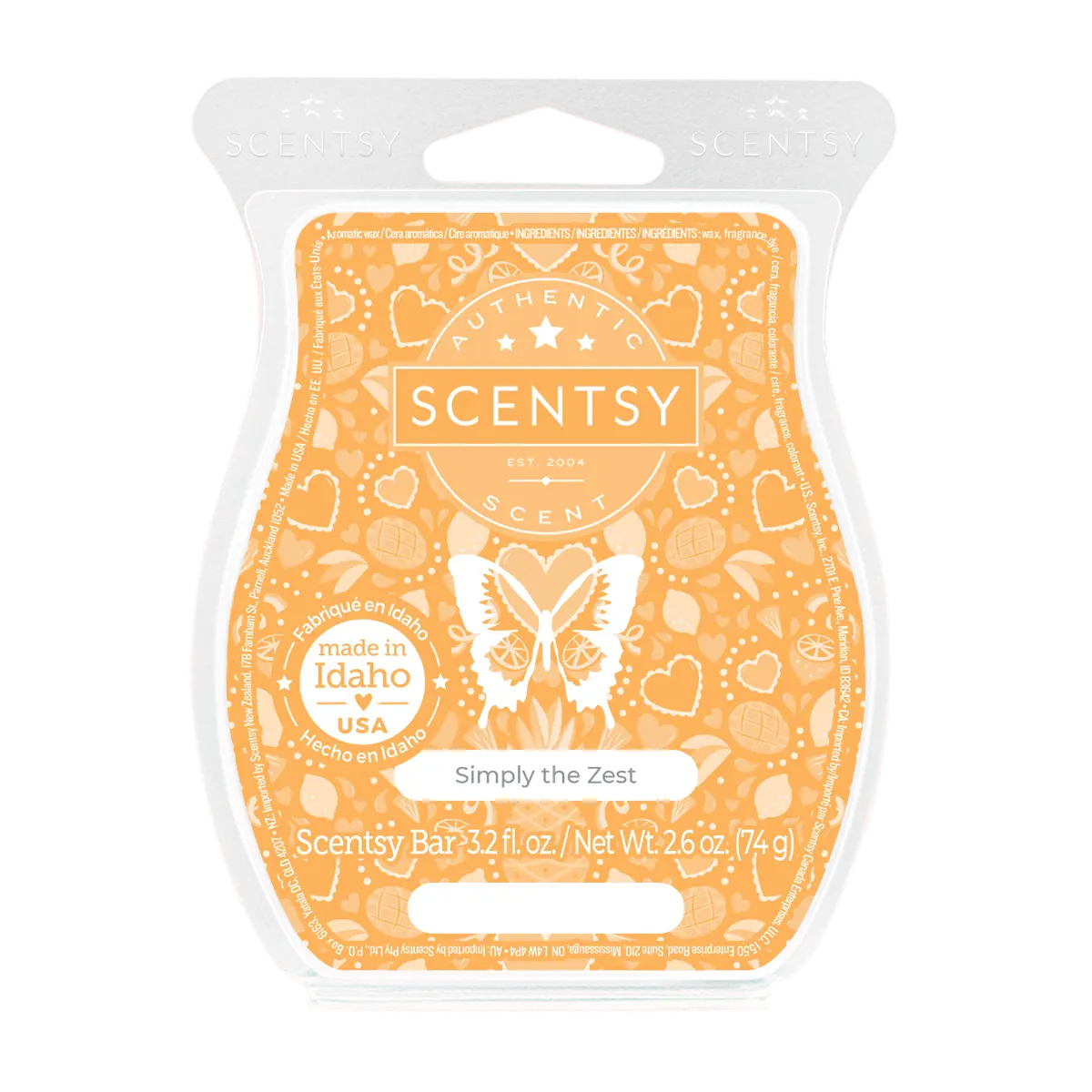 Scentsy Bar Simply the Zest