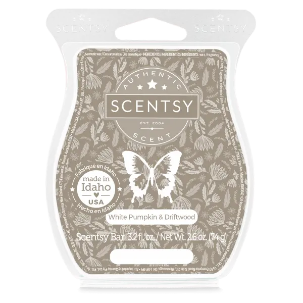 Scentsy Bar White Pumpkin & Driftwood