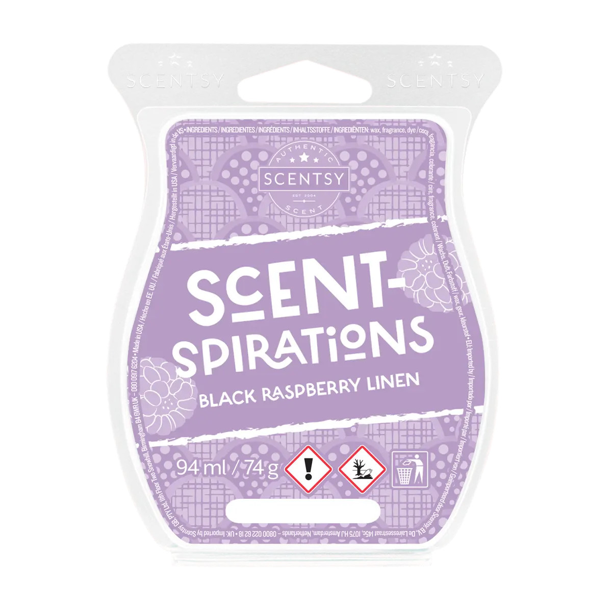 Scentsy Bar Scent-Spirations Black Raspberry Linen